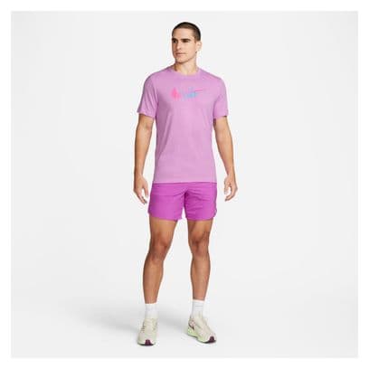 Nike Dri-Fit Heritage Kurzarmshirt Violett