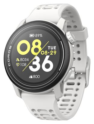 Coros Pace 3 GPS Horloge Wit Siliconen Band