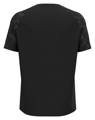Odlo Essential Print Short Sleeve Shirt Schwarz