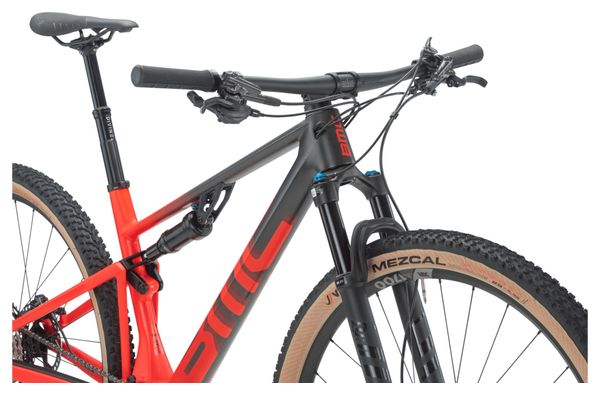 BMC Fourstroke Two MTB a sospensione totale Shimano Deore XT 12S 29'' Carbon Grey Red 2023