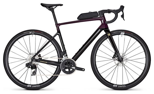 Focus Paralane 8.8 Road Bike with SRAM Rival AXS 12-speed drivetrain, 700 mm, Black/Purple