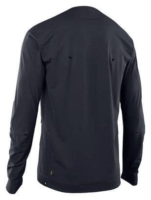 Maillot MTB de manga larga ION <strong>Scrub AMP BAT </strong> Negro Hombre