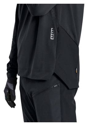 Maillot MTB de manga larga ION <strong>Scrub AMP BAT </strong> Negro Hombre