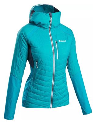 Chaqueta Montañismo Simond Sprint Hybrid Azul Mujer