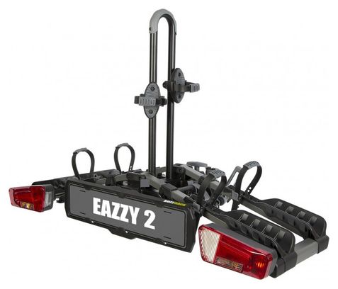 Buzz Rack Eazzy 2 Portabici da gancio di traino 13 perni - 2 biciclette Nero