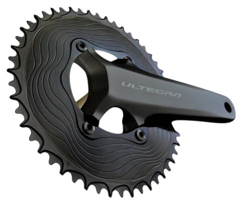 Alugear Aero Round 110 BCD 4-screw Asymmetric Shimano 12-speed