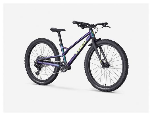 VTT Enfant Rigide Trek Wahoo 24 Trail Microshift 9V 24'' Irisé Vert 