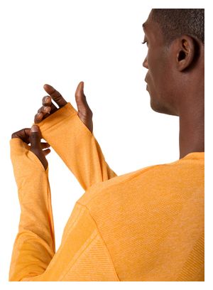 Asics Road Seamless Langarm-Shirt Orange für Herren