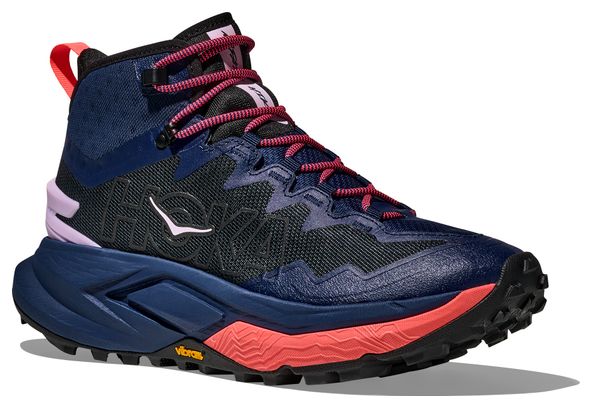 Zapatillas de senderismo Hoka Mafate Hike azul/rojo para mujer