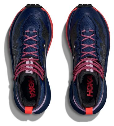 Zapatillas de senderismo Hoka Mafate Hike azul/rojo para mujer