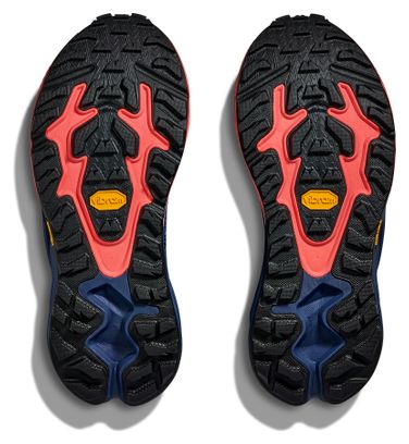 Zapatillas de senderismo Hoka Mafate Hike azul/rojo para mujer