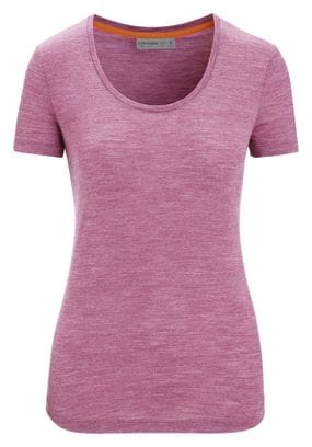 T-shirt Manches Courtes Encolure Dégagée Femme Icebreaker Sphere II Merinos Violet