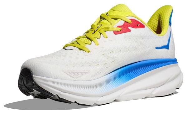 Hoka One One Clifton 9 Running Shoes White Multi-color Men's