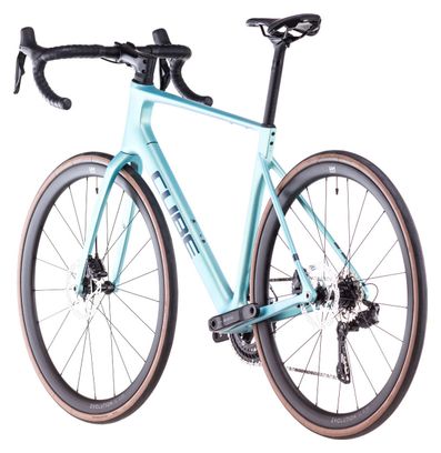 Vélo de Route Cube Attain C:62 SLX Shimano 105 Di2 12V 700 mm Bleu Lagoon 2025
