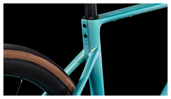 Vélo de Route Cube Attain C:62 SLX Shimano 105 Di2 12V 700 mm Bleu Lagoon 2025