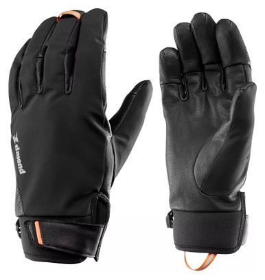 Guantes de montañismo impermeables Simond Sprint negro