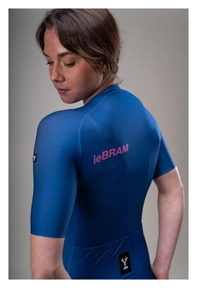 LeBram Training Women Short Sleeve Jersey Navy Blue