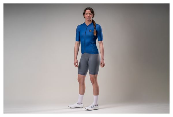 LeBram Training Women Short Sleeve Jersey Navy Blue