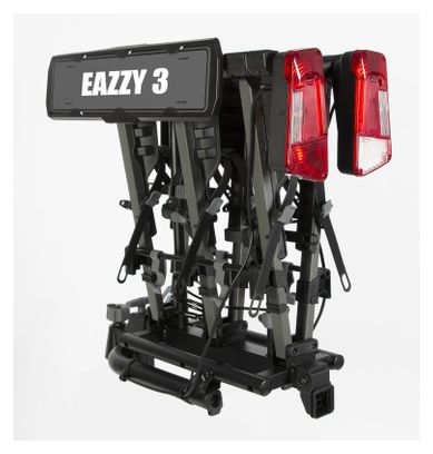 Buzz Rack Eazzy 3 Portabici da gancio di traino 13 perni - 3 biciclette Nero