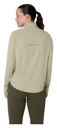 Asics Nagino Run Women's Khaki 1/4-Zip Top
