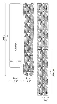 Dyedbro Frame Geometric Frame Schutzfolie Grau