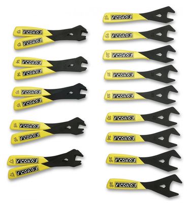 Jeu de Clés à Cônes Pedro's Cone Wrench Set (19 Pièces)