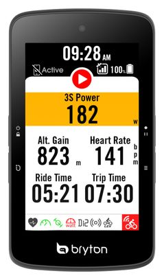 Compteur GPS BRYTON Rider S800T (+ Ceinture cardio / Capteur Cadence / Capteur Vitesse)