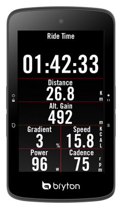 BRYTON S800T GPS-Fahrradcomputer + Herz/Trittfrequenz/Geschwindigkeit