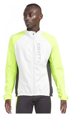 Craft Core Bike SubZ Lumen Windbreaker Jacket White Yellow Men's