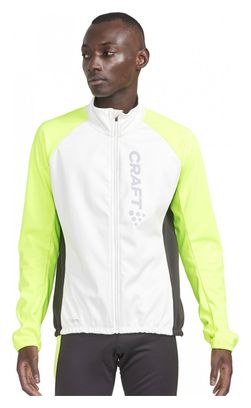 Craft Core Bike SubZ Lumen Windbreaker Jacket White Yellow Men's