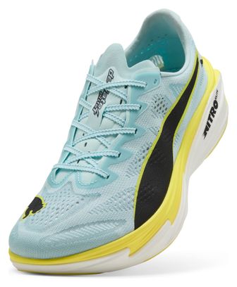 Zapatillas de running Puma Deviate Nitro Elite 4 azul/amarillo para hombre