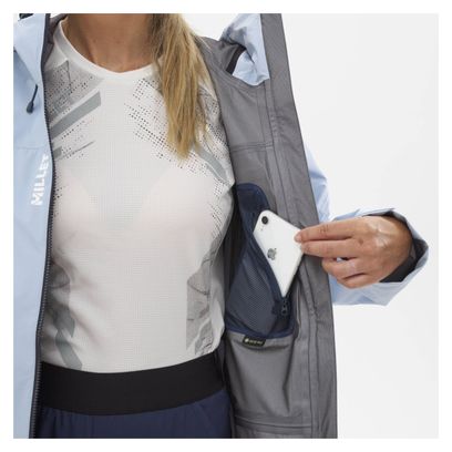 Women's Millet Kamet Gore-Tex Waterproof Jacket Light Blue