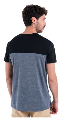 Technisches Icebreaker Merinos 125 Cool-Lite Sphere III T-Shirt Grau/Schwarz