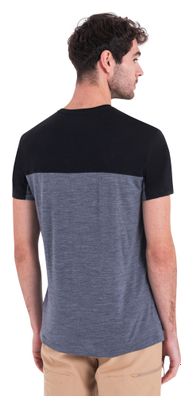 Technisches Icebreaker Merinos 125 Cool-Lite Sphere III T-Shirt Grau/Schwarz