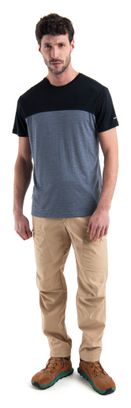 Technisches Icebreaker Merinos 125 Cool-Lite Sphere III T-Shirt Grau/Schwarz