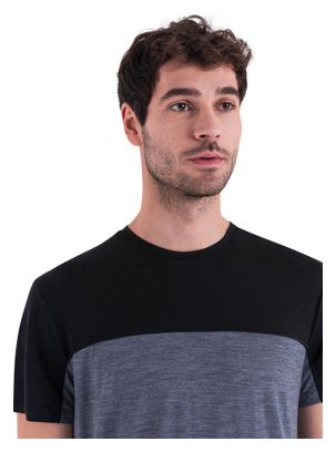 Technisches Icebreaker Merinos 125 Cool-Lite Sphere III T-Shirt Grau/Schwarz