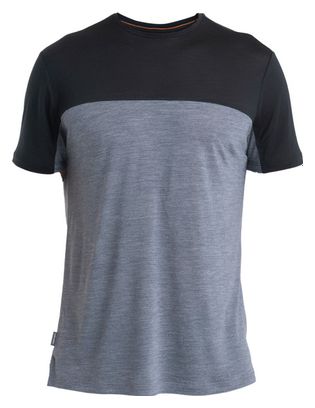 Technisches Icebreaker Merinos 125 Cool-Lite Sphere III T-Shirt Grau/Schwarz