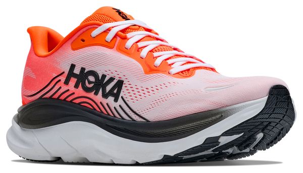 Chaussures Running Hoka Clifton 11 Blanc/Orange Homme