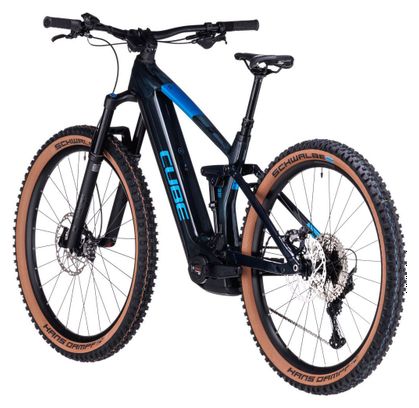 Cube Stereo Hybrid 140 HPC SLX 750 Electric Full Suspension MTB Shimano Deore XT 12S 750 Wh 29'' Liquid Blue 2024