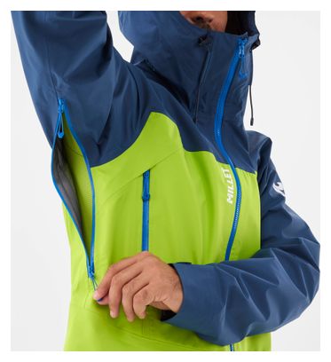 Chaqueta impermeable Millet Kamet Light Gore-Tex Azul/Verde