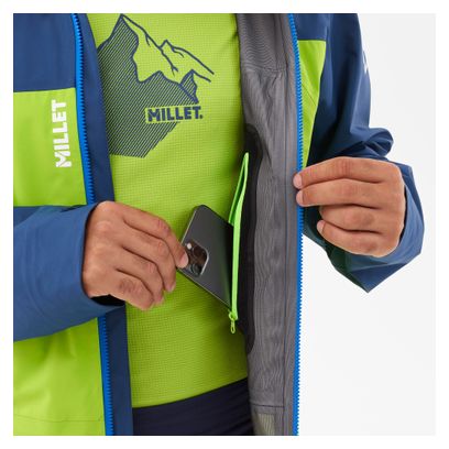 Millet Kamet Light Gore-Tex waterdichte jas Blauw/Groen