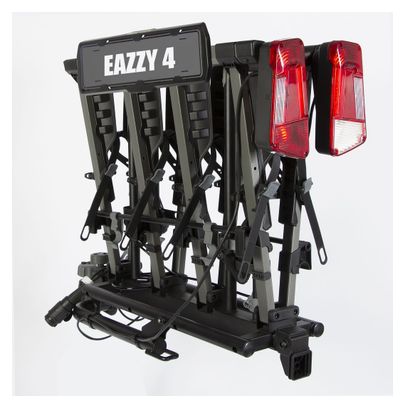 Buzz Rack Eazzy 4 Towbar Bike Rack 13 Pins - 4 Bikes Black 