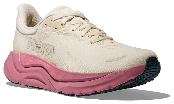 Chaussures Running Hoka Arahi 8 Blanc/Rose Femme