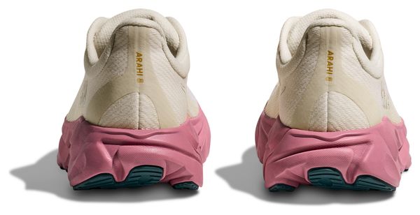 Chaussures Running Hoka Arahi 8 Blanc/Rose Femme