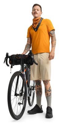 Maillot manches courtes cyclotourisme homme Cyclisme Pilgrim Orange Orange