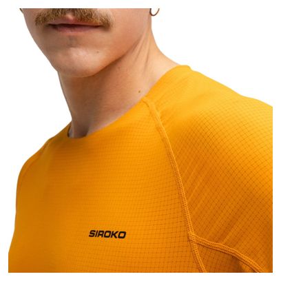 Maillot manches courtes cyclotourisme homme Cyclisme Pilgrim Orange Orange