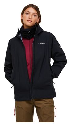 Giacca impermeabile Peak Performance Hike Gore-Tex 3L nera da donna