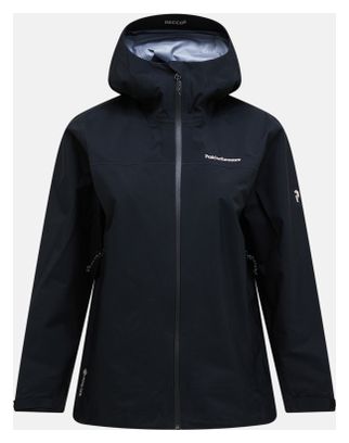 Giacca impermeabile Peak Performance Hike Gore-Tex 3L nera da donna