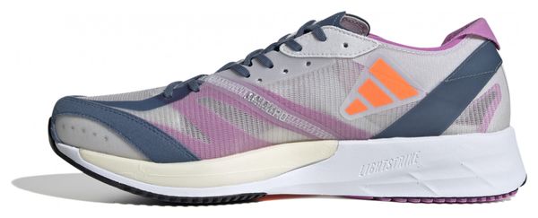 adidas Running adizero Adios 7 Scarpe Blu Arancione Viola Uomo