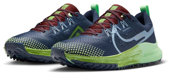 Damen Nike React Pegasus Trail 4 <strong>Trail</strong> Running Schuhe Blau Grün